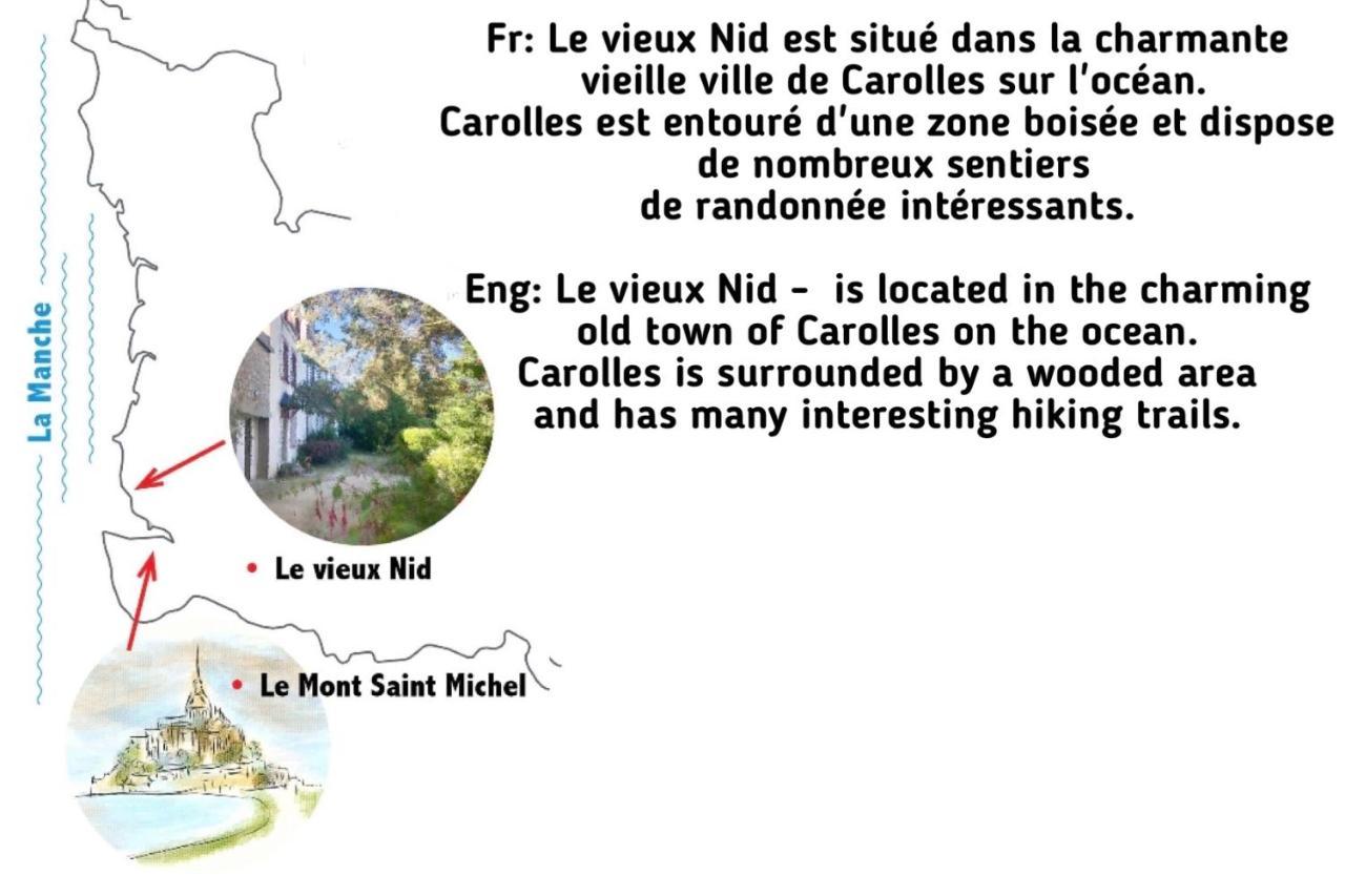 "Le Vieux Nid" Βίλα Carolles Εξωτερικό φωτογραφία